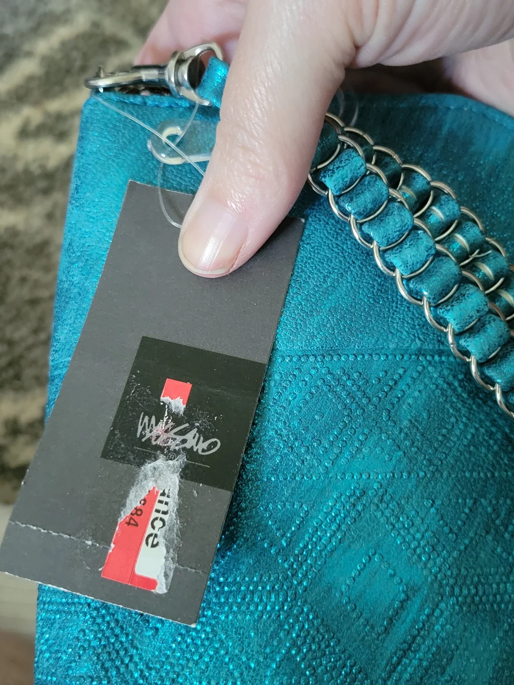 Mossimo Supply Co. Teal Zip-Around Wristlet Wallet